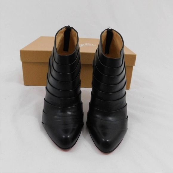 Christian Louboutin Orniron 100 Seta Calfskin Ankle Booties - Picture 5 of 11